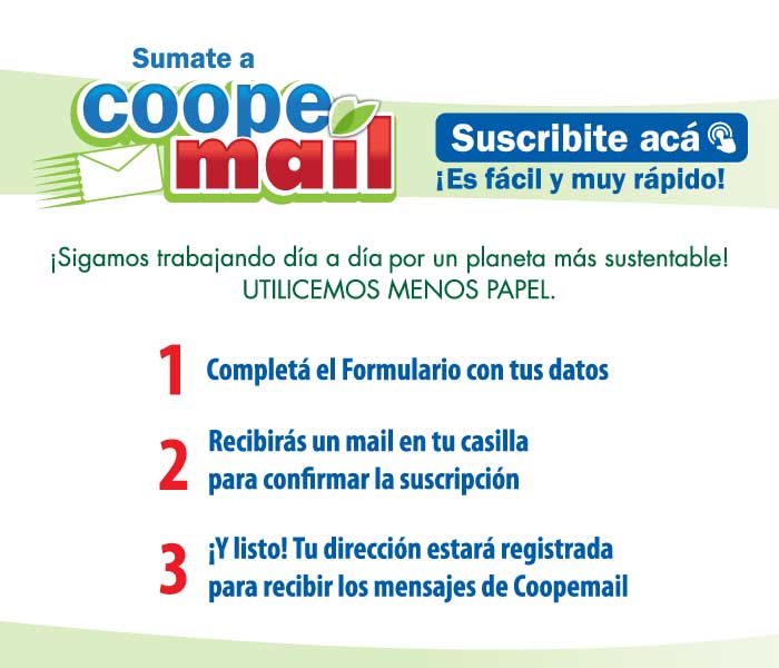 Subscribite a coopemail