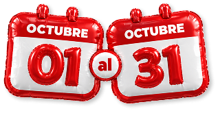 Del 1 al 31 de octubre